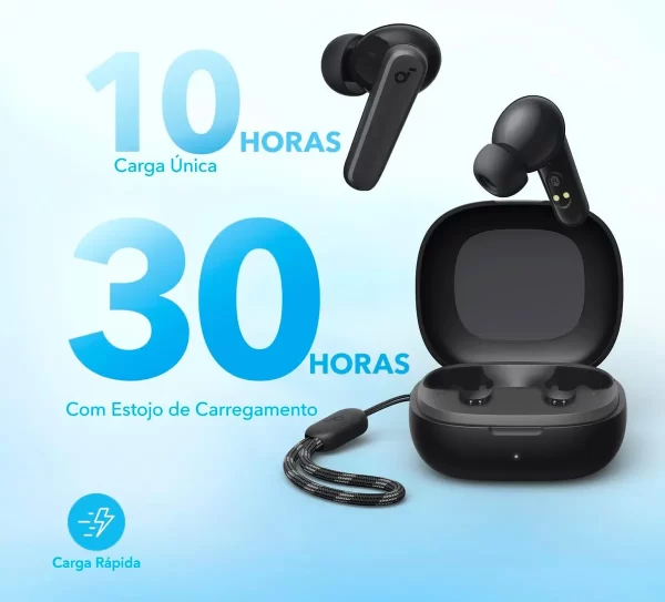 Fone De Ouvido Soundcore by Anker P20i Graves Poderosos e Impactantes Bluetooth 5.3
